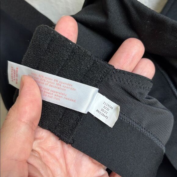 CACIQUE Comfort Bliss Lightly Lined Full Coverage Mesh Cutout Bra Black 40C - Picture 6 of 6